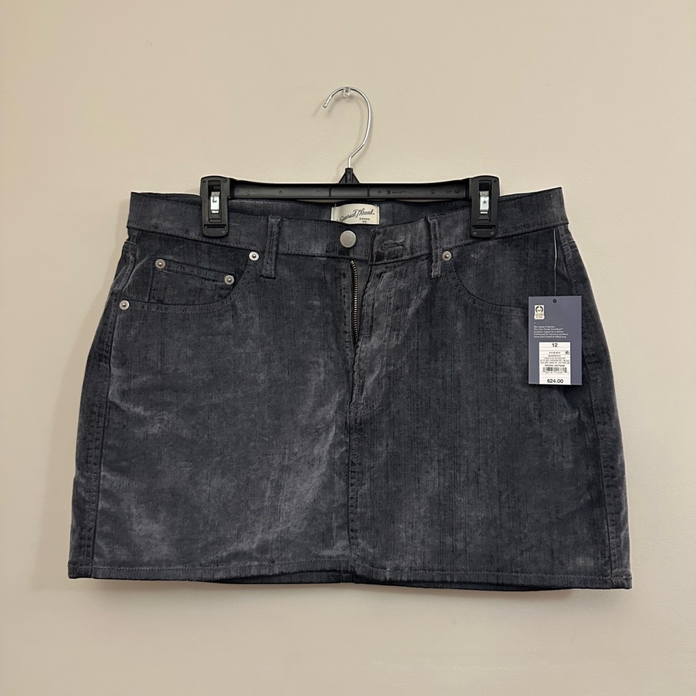 Dark Gray Mini Skirt